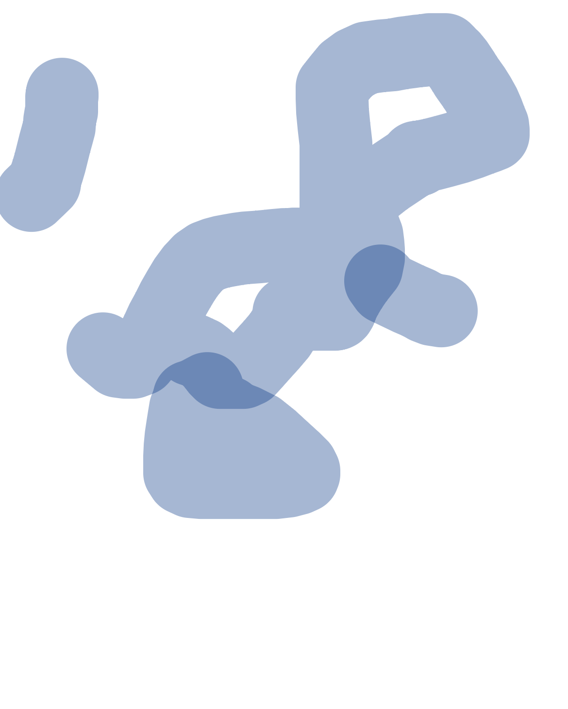 Looping Forms Against White, a drawing by Hamid Feroze