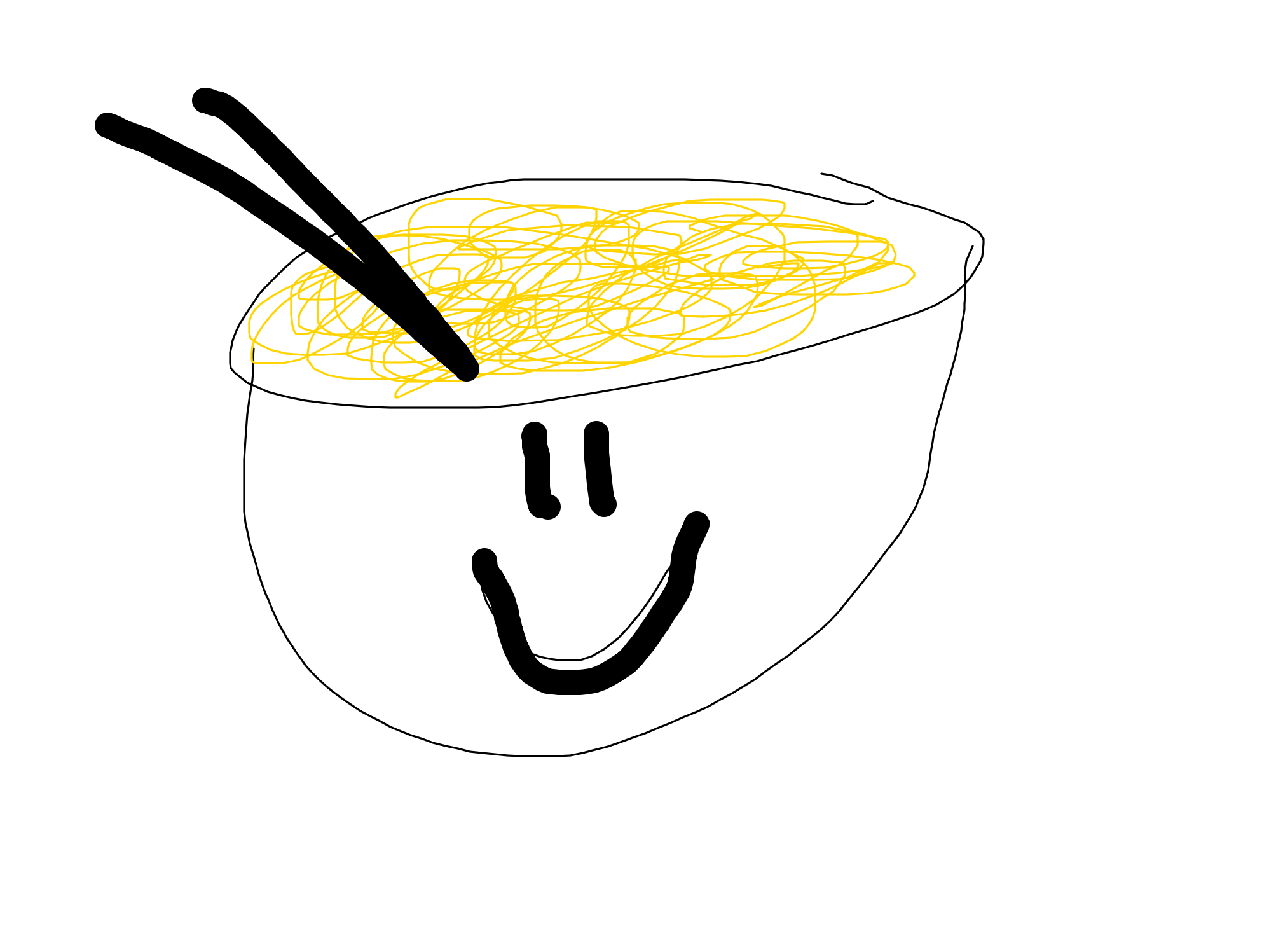 Happy Bowl Eats Itself by Charlie Ward