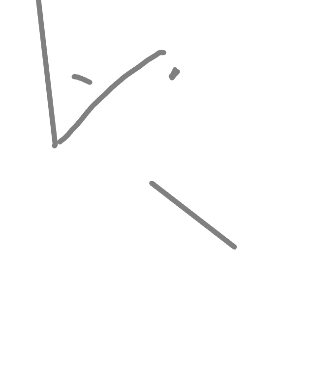 Two Lines, One Hesitation, a drawing by Saoirse Mbuyi