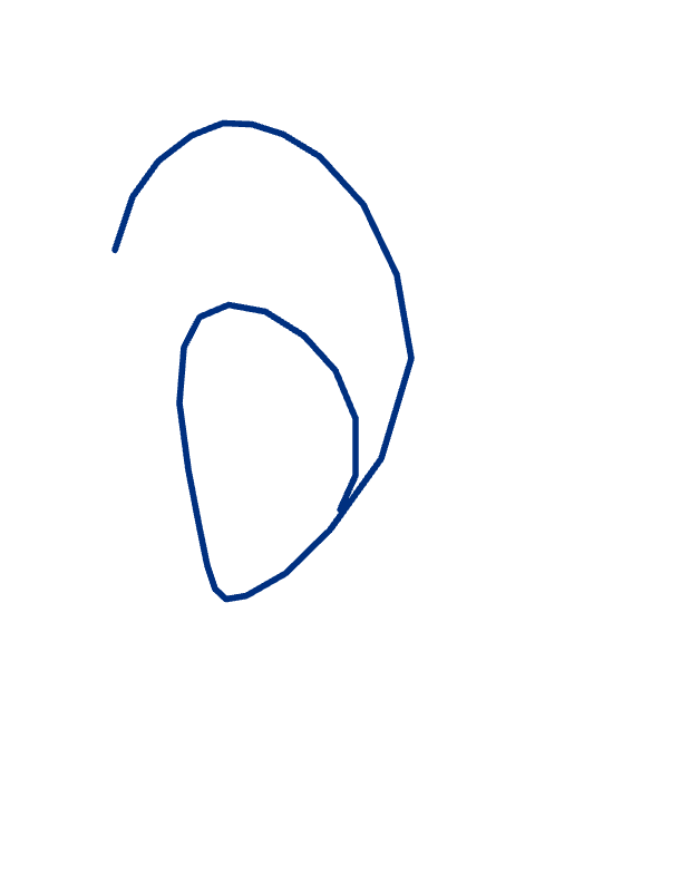 Outer Form, Inner Hollow, a drawing by Celestine Okafor