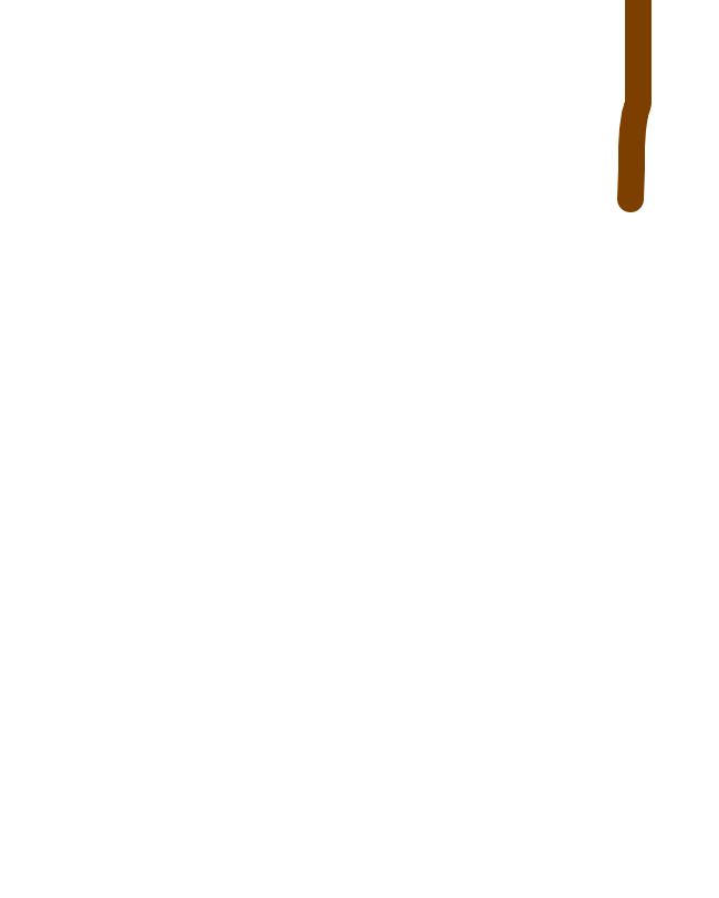 Brown Drip, Edge Held, a drawing by Boh