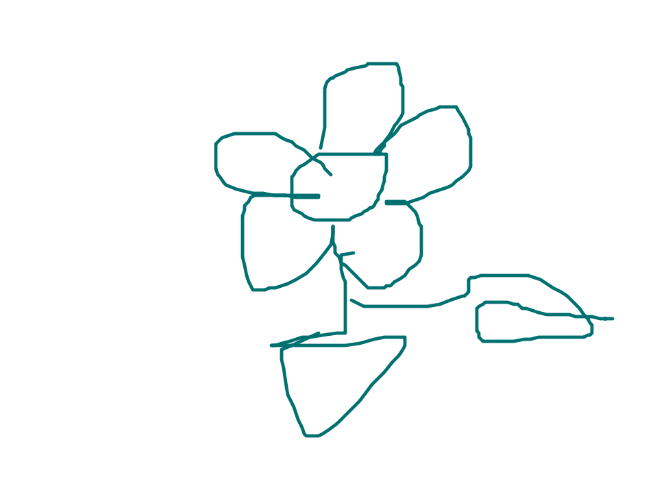 Flower With Escaping Petal by Sipho Vane