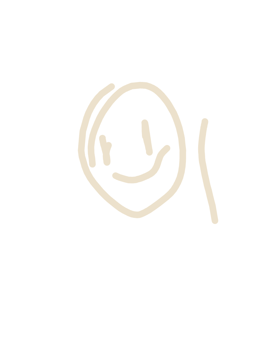 Face With Extra Line, a drawing by Amara Finch