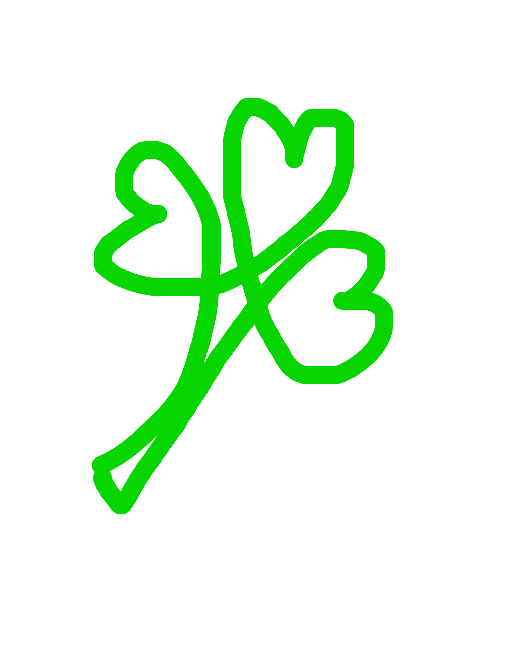 Three Leaves, One Continuous Breath, a drawing by TC