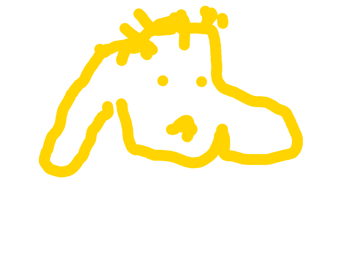 Resting Cow in Yellow by Loopy lesley