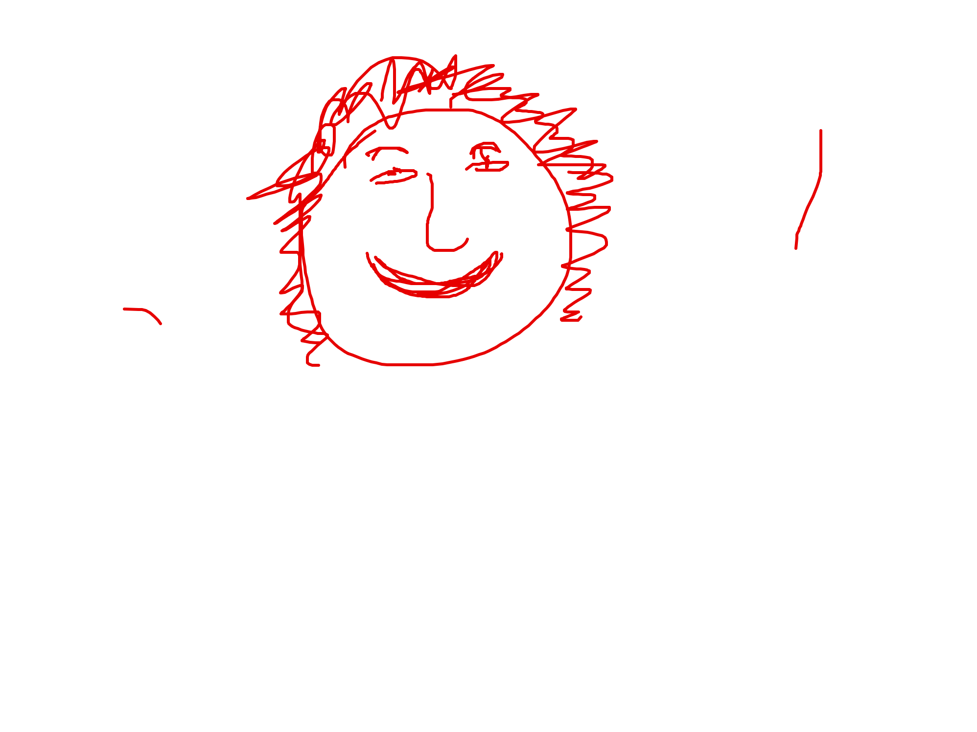 Smiling Sun With Hair by Harriet Osei-Bonsu