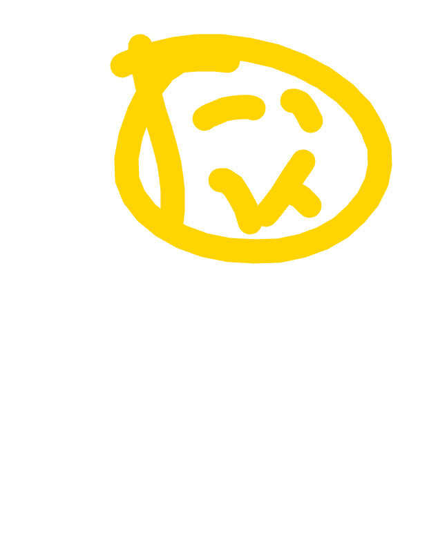 Figure Inside Yellow Oval, a drawing by Dermot Achebe