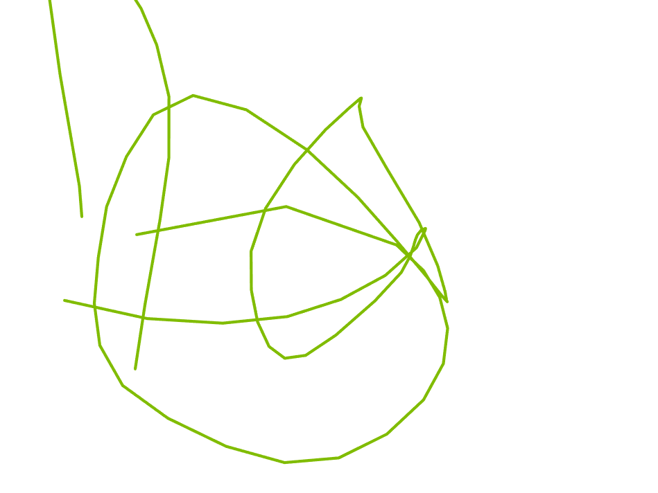 Coiled Form With Crossing Lines by Wjwhaysbsh