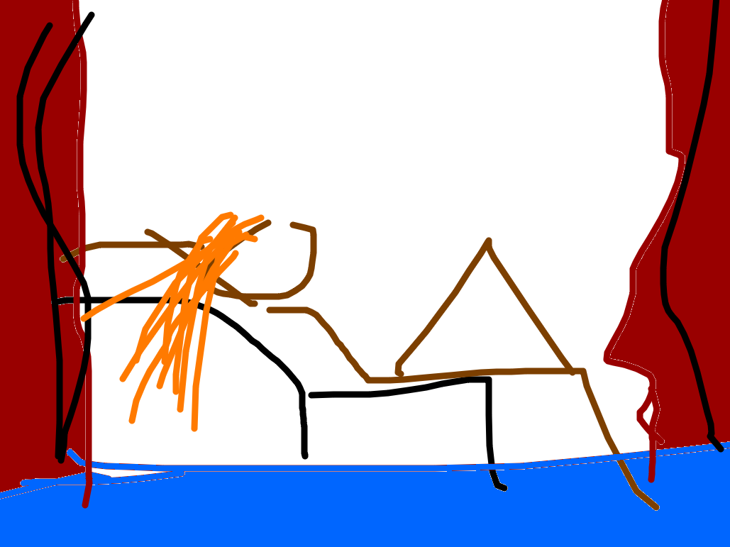 Reclining Figure Before Pyramids by Benj