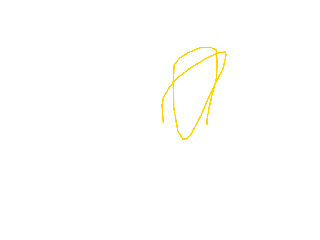 Yellow Form Against White by B no