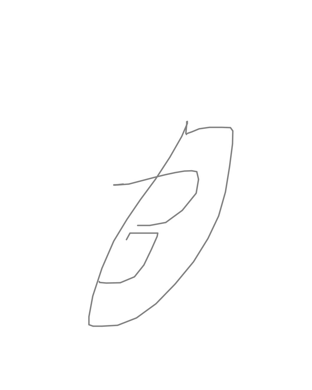Leaf Containing a Letter, a drawing by Lachie