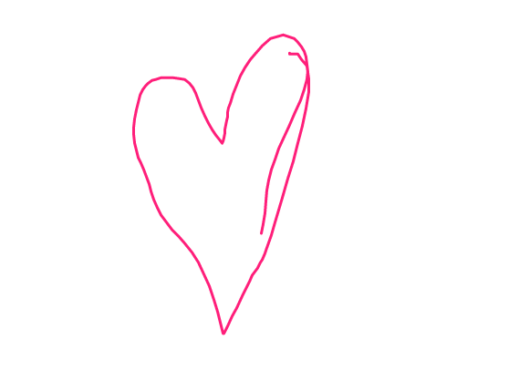 Hot Pink Heart Study by saphi