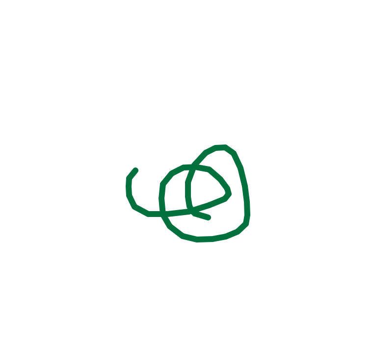 Coiled Form in Forest Green by L