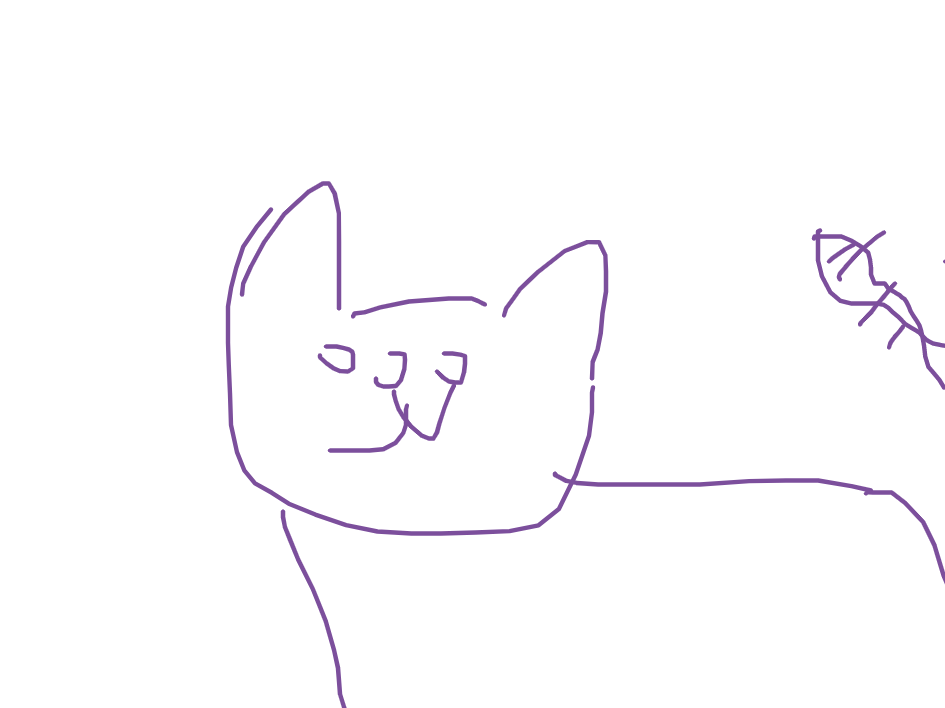Cat Watching Something Small by Claire Webb