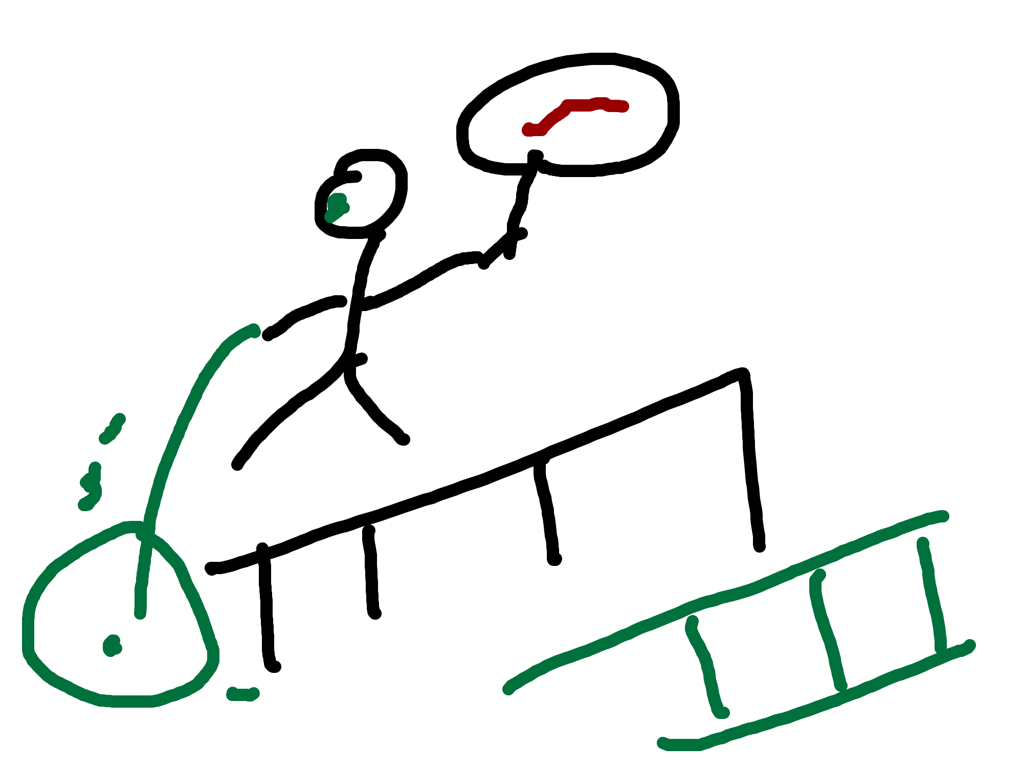 Athlete Holds the Mirror Up, a drawing by BB