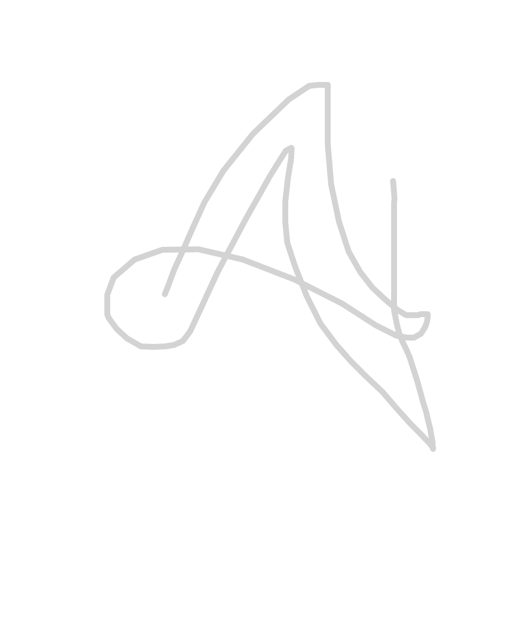 Cursive Anatomy of A by Abena Voss