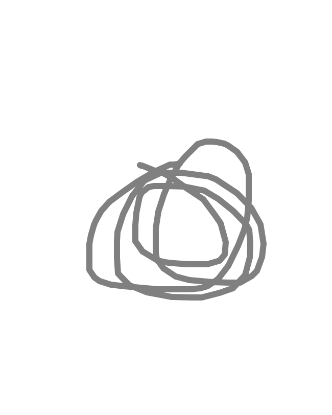 Coiled Form Seeking Closure, a drawing by Nshdhd