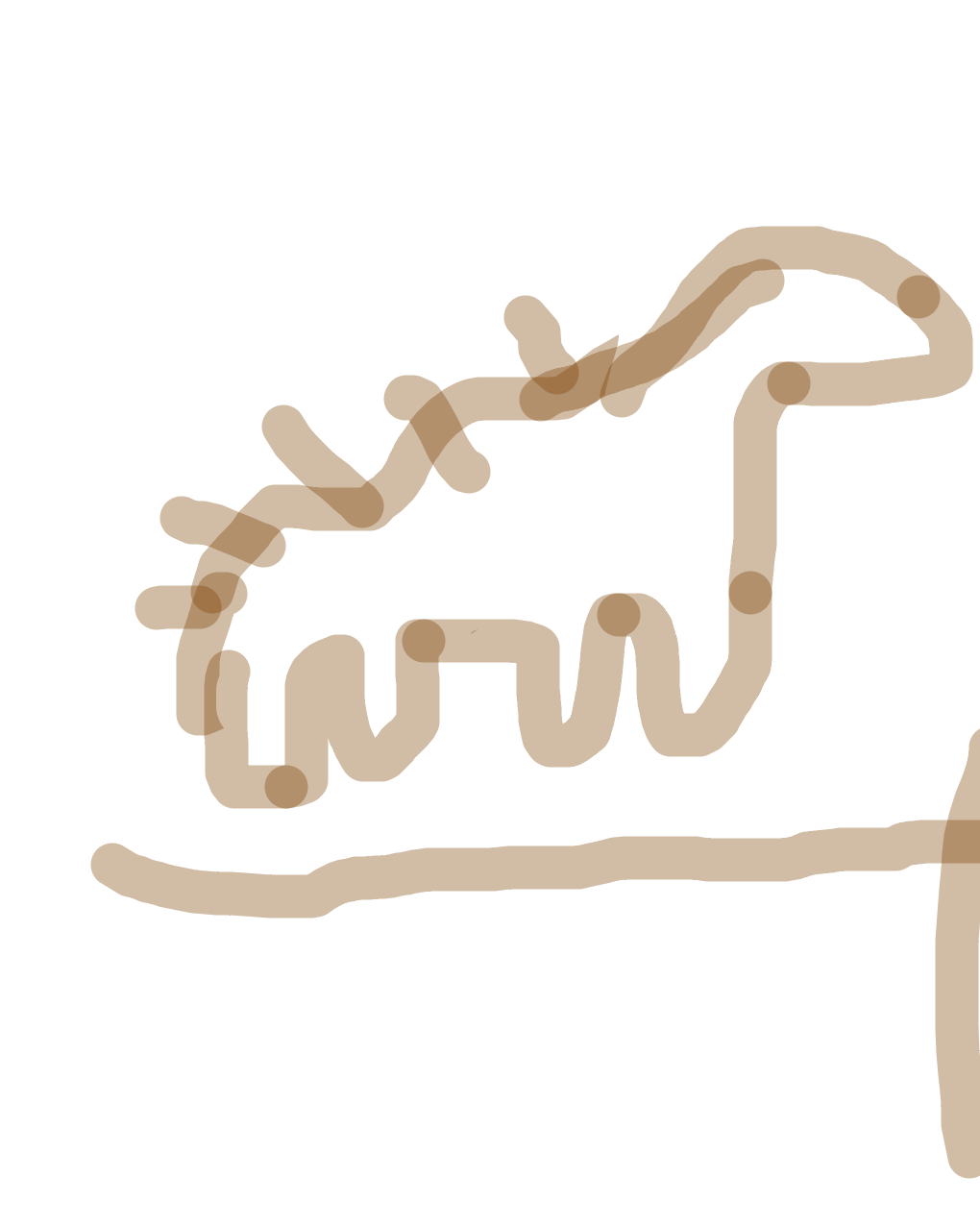 Creature With Spined Back, a drawing by Miriam Osei-Bonsu