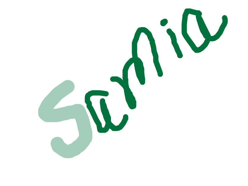Samia in Two Greens by Samia