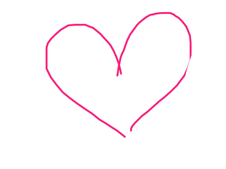 Heart Drawn in Pink by Blessing Okafor