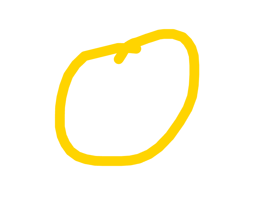 Yellow Loop With Stem by Leonie Adeyemi