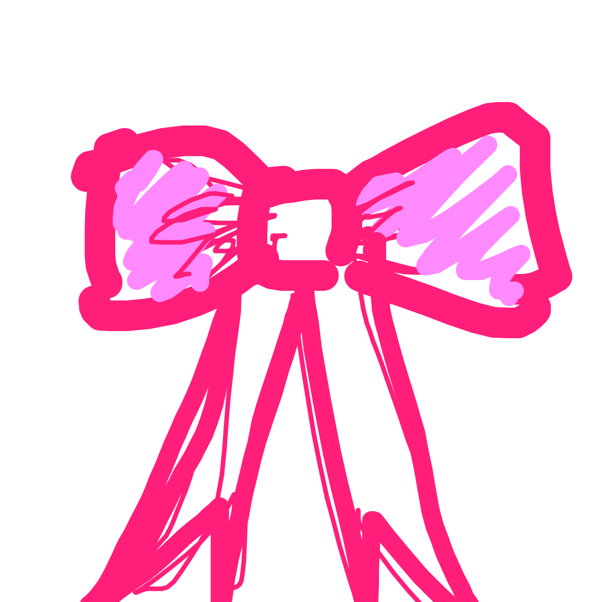 Bow With Trailing Ribbons by Linda Marsh