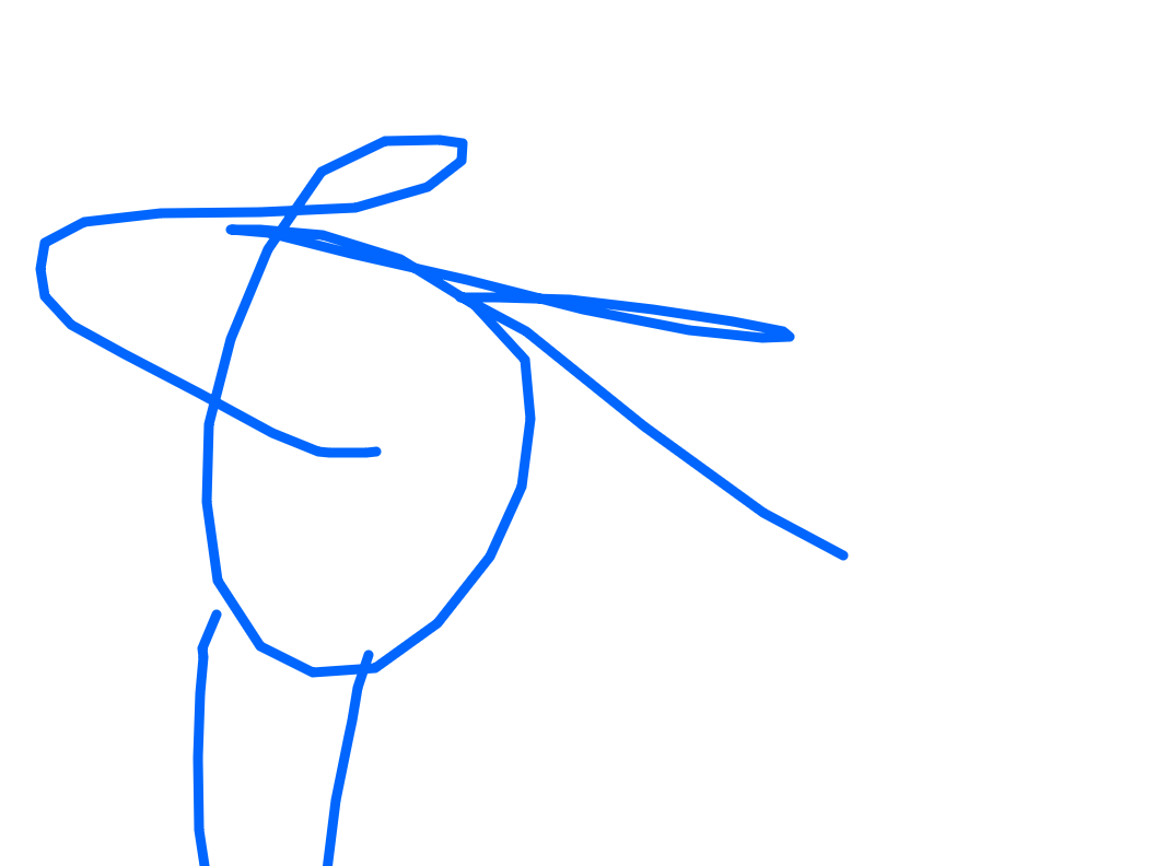 Figure Departing Into Line by Luana