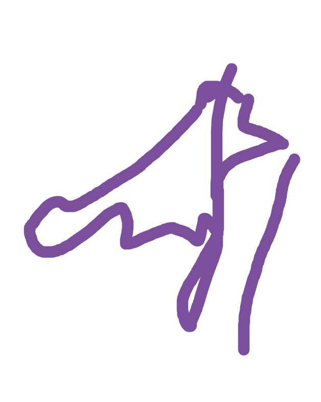 Horse Head, Two Legs, a drawing by Yemi Ostrowski