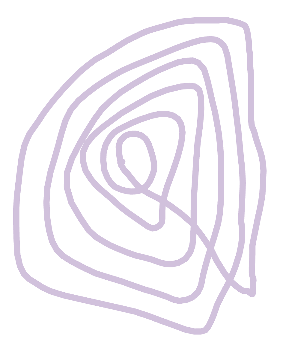 Concentric Forms Spiralling Inward, a drawing by Saoirse Mehta