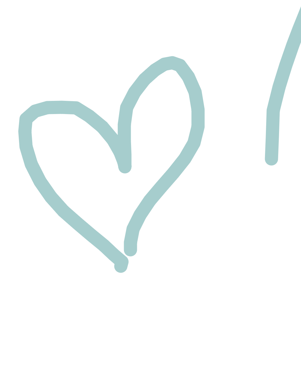 Heart With Something Beyond, a drawing by Fatima Osei