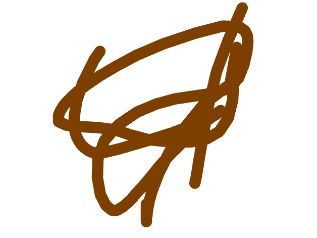 Looped Form With Crossing Lines by Ish