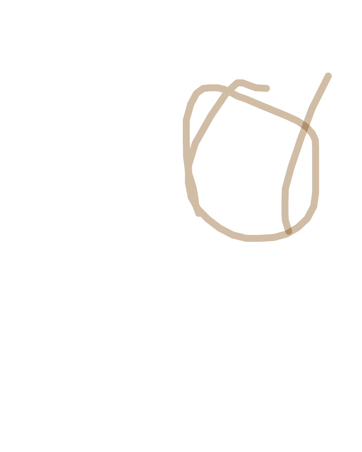 Looped Form Against White, a drawing by Keysmmm