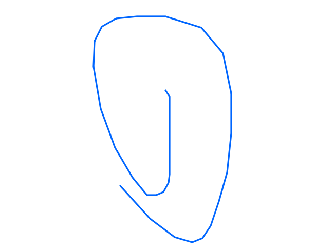 Blue Hook Descending Into Form by F