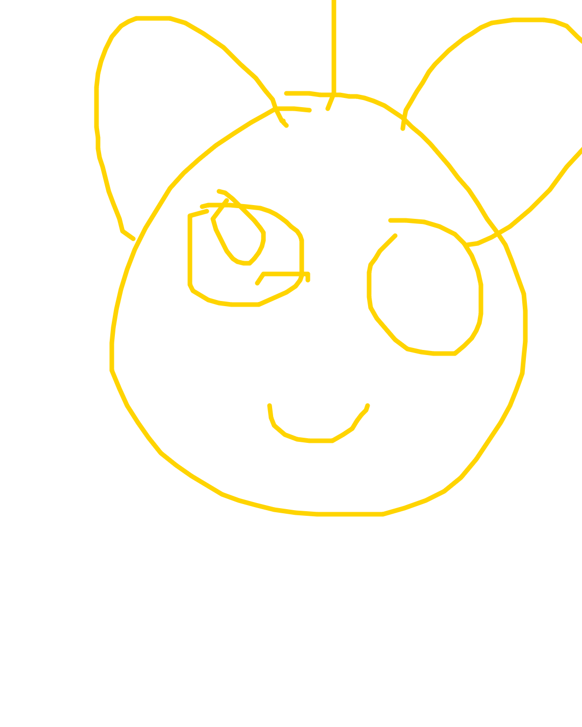 Winking Bear Sees You, a drawing by Zoe