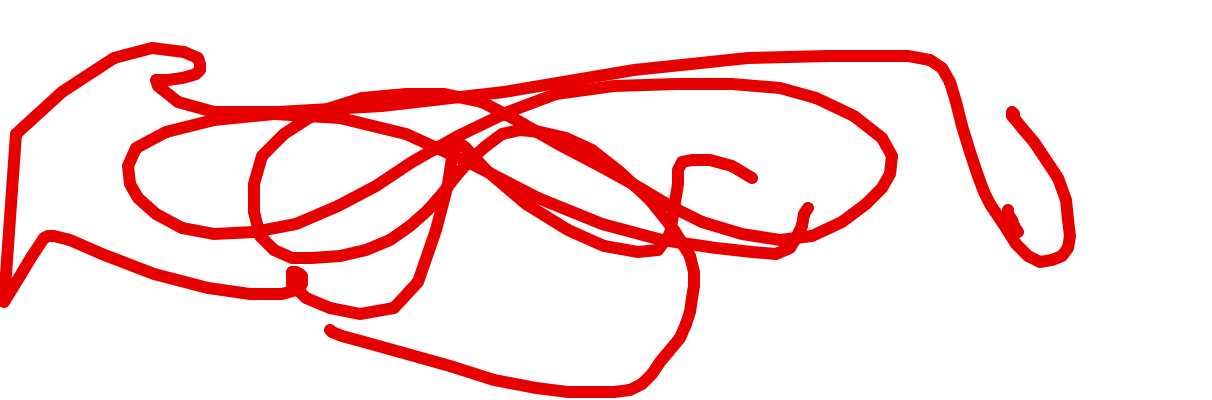 Pointing Hand, Red Velocity, a drawing by Javier Ahmed