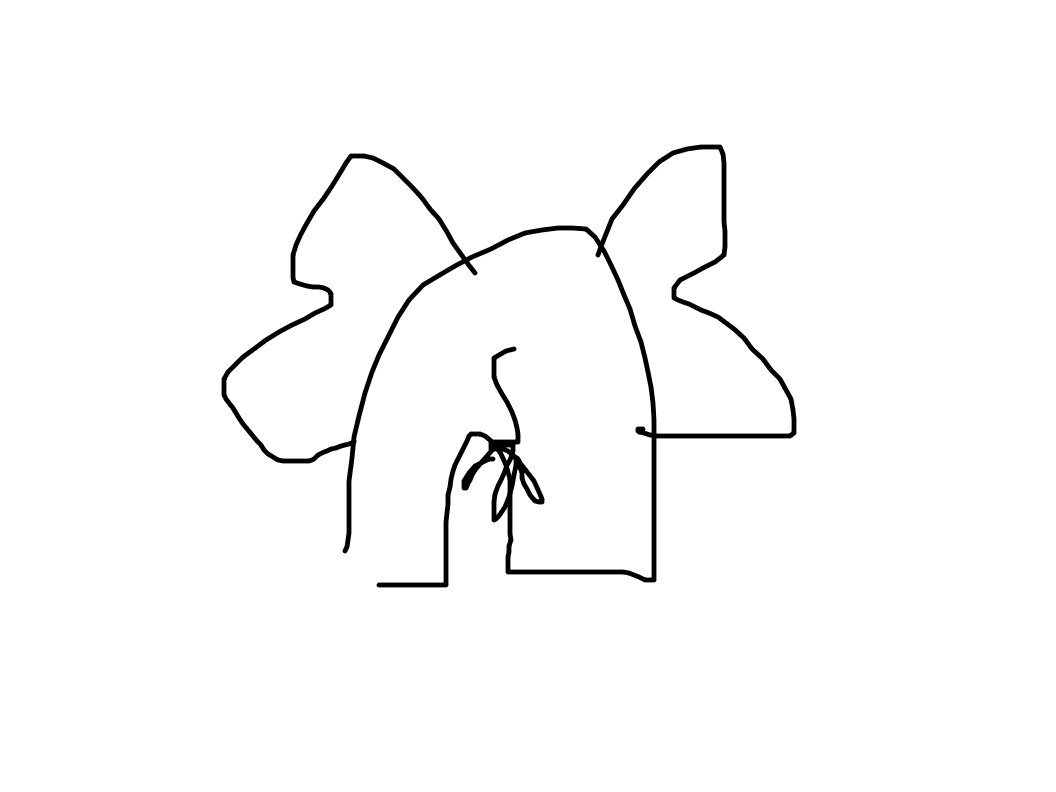 Elephant from Behind by Happylife